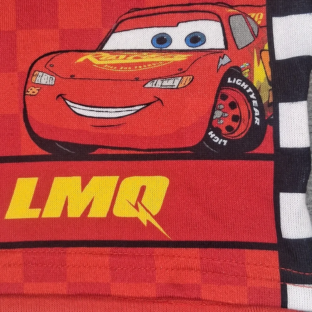 Disney Pixar Cars Lightning McQueen Pajama Set Toddler Red Stretchy 3T